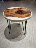 Metallic Round Side Table