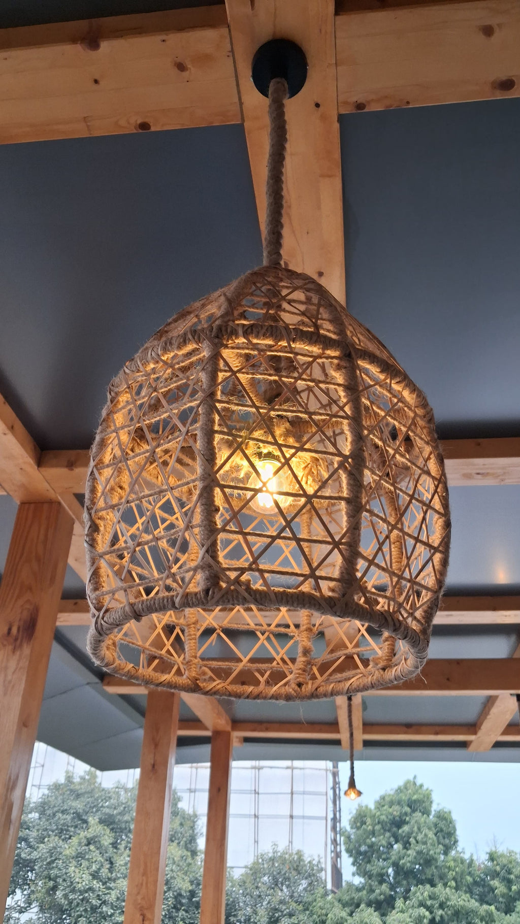 Rustic Wave Lantern