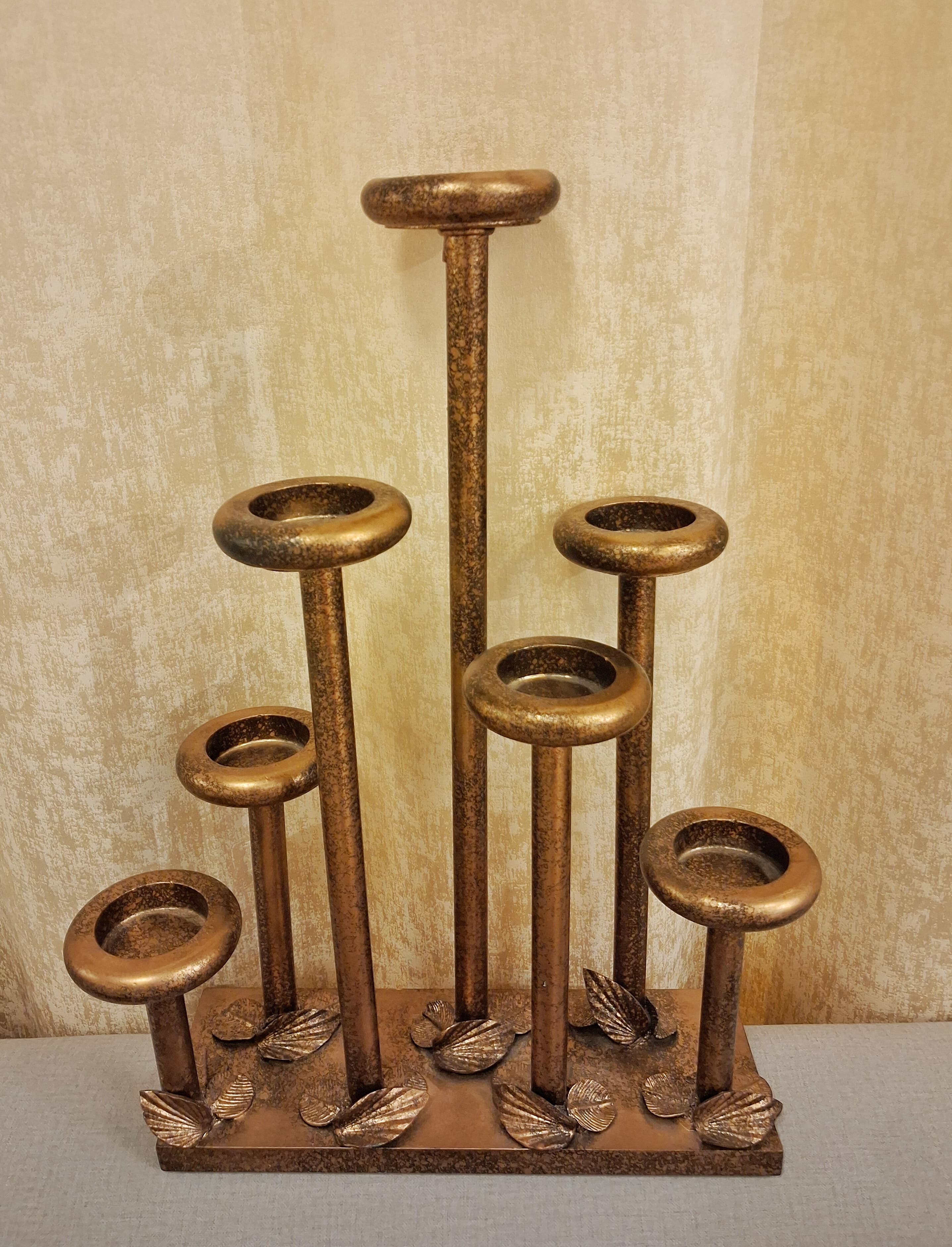 Elegant Polyresin Multi-Candle Stand