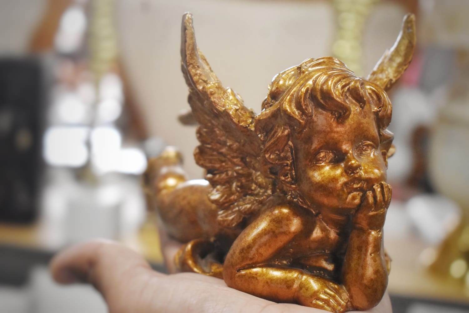 Serene Polyresin Sleeping Angels Set of 2