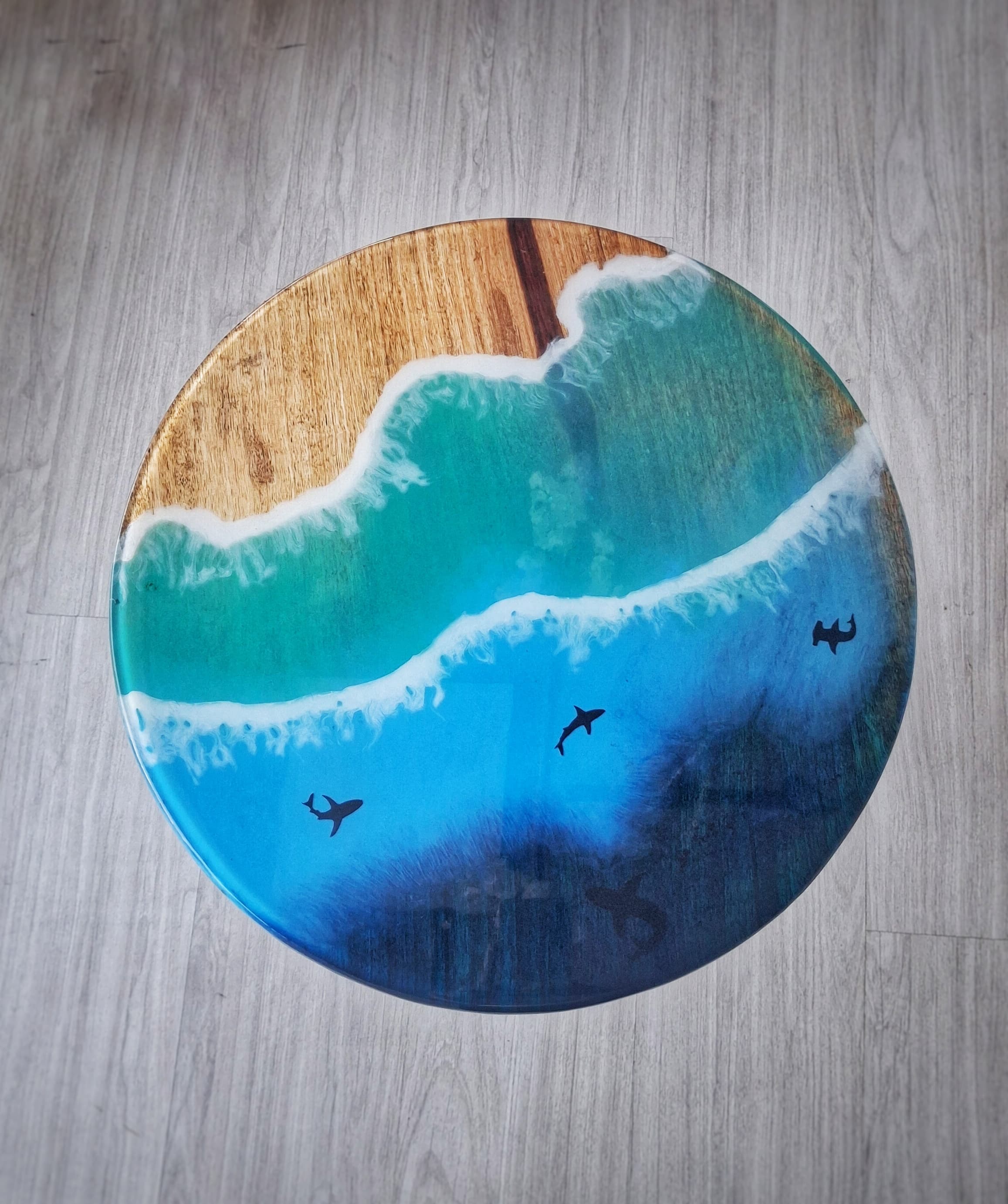 Epoxy Coating Sea View Top 18 Inch